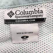 Chemise Columbia PFG nylon verte pastel uni poches manches longues taille M