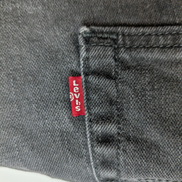 Jean Levi's 514 Vintage Homme W38 L32 Noir Denim Stretch Straight Fit Droit