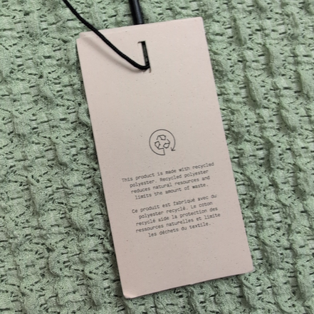 Haut Femme AWARE Vero Moda M Vert Gaufré Extensible Manches Courtes Neuf