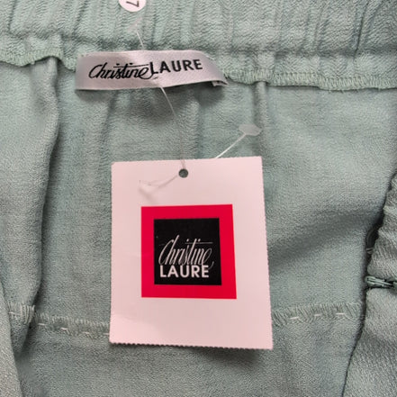 Jupe Femme Taille XL (T2) Christine Laure Vert Clair Viscose Neuve Étiquette