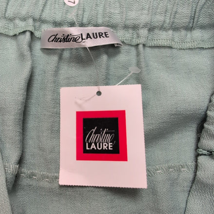 Jupe Femme Taille XL (T2) Christine Laure Vert Clair Viscose Neuve Étiquette