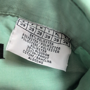 Chemise Jeremy's taille 39 M vert pâle manches courtes coton polyester