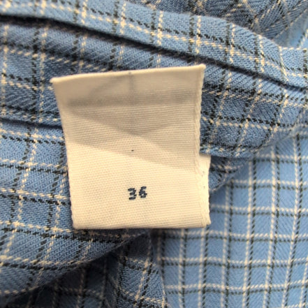 Chemise Ralph Lauren Vintage Blake L bleu carreaux manches longues