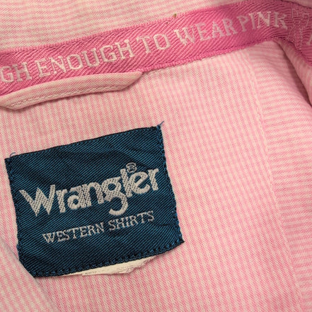 Chemise Wrangler Western "Tough Enough To Wear Pink" Collector - Taille L/XL