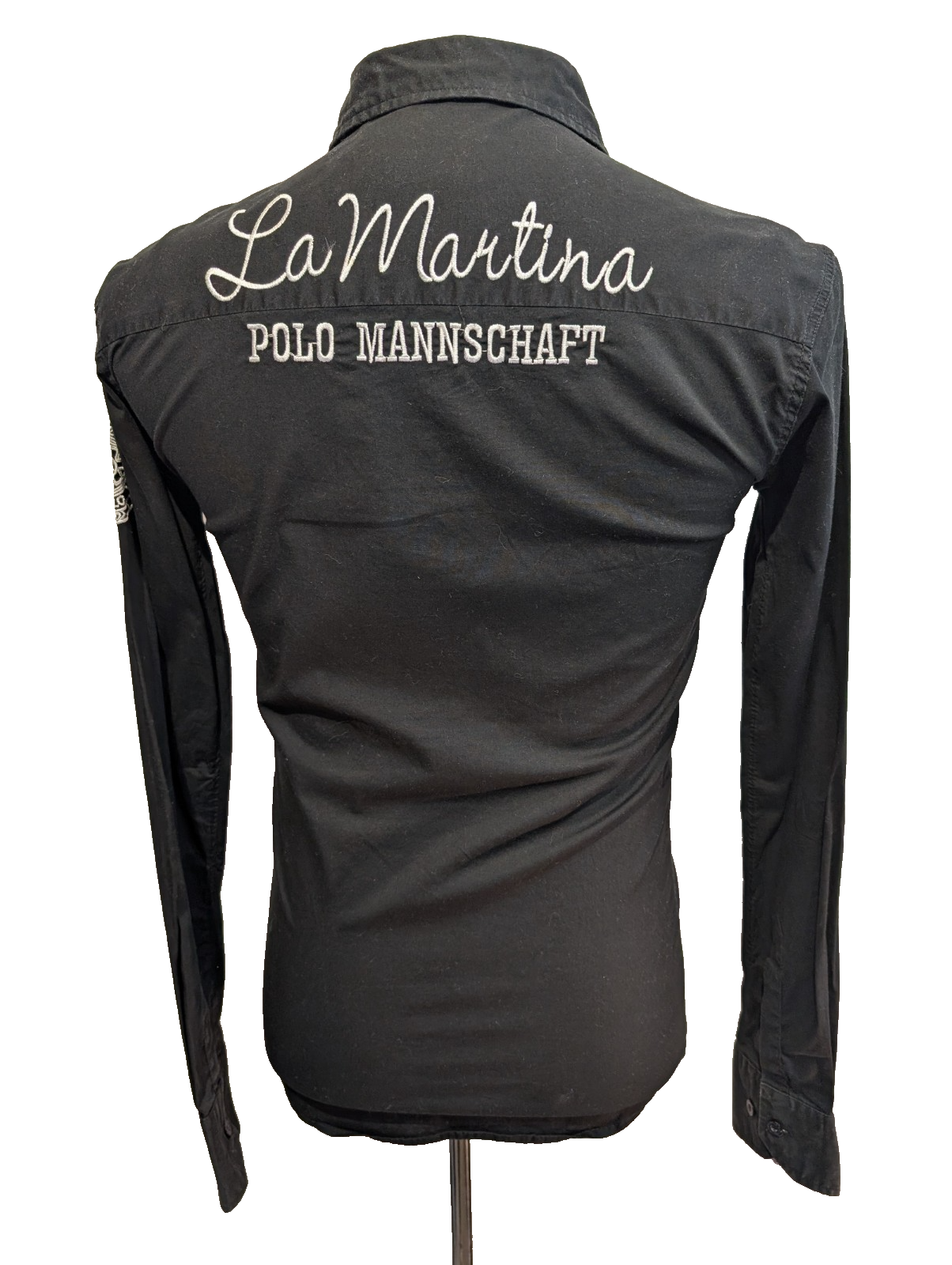 Chemise La Martina x Porsche Noire Stretch - Taille S (Coupe ajustée)