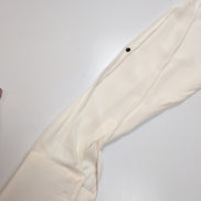 Chemise Ingram Made in Italy M/L 100% Soie Poignets Mousquetaire Blanche