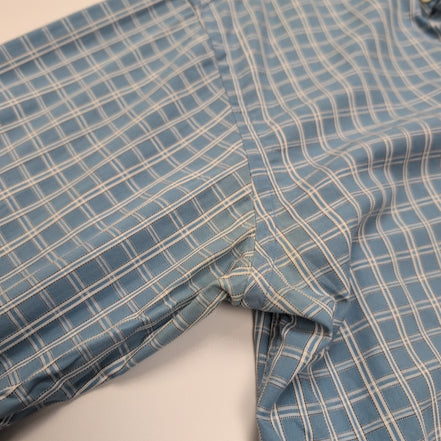 Chemise Tommy Hilfiger Bleu Ciel à Carreaux Manches Longues 1 Poche - Taille M