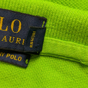 Polo manches courtes Polo Ralph Lauren femme L vert logo rose Skinny Fit