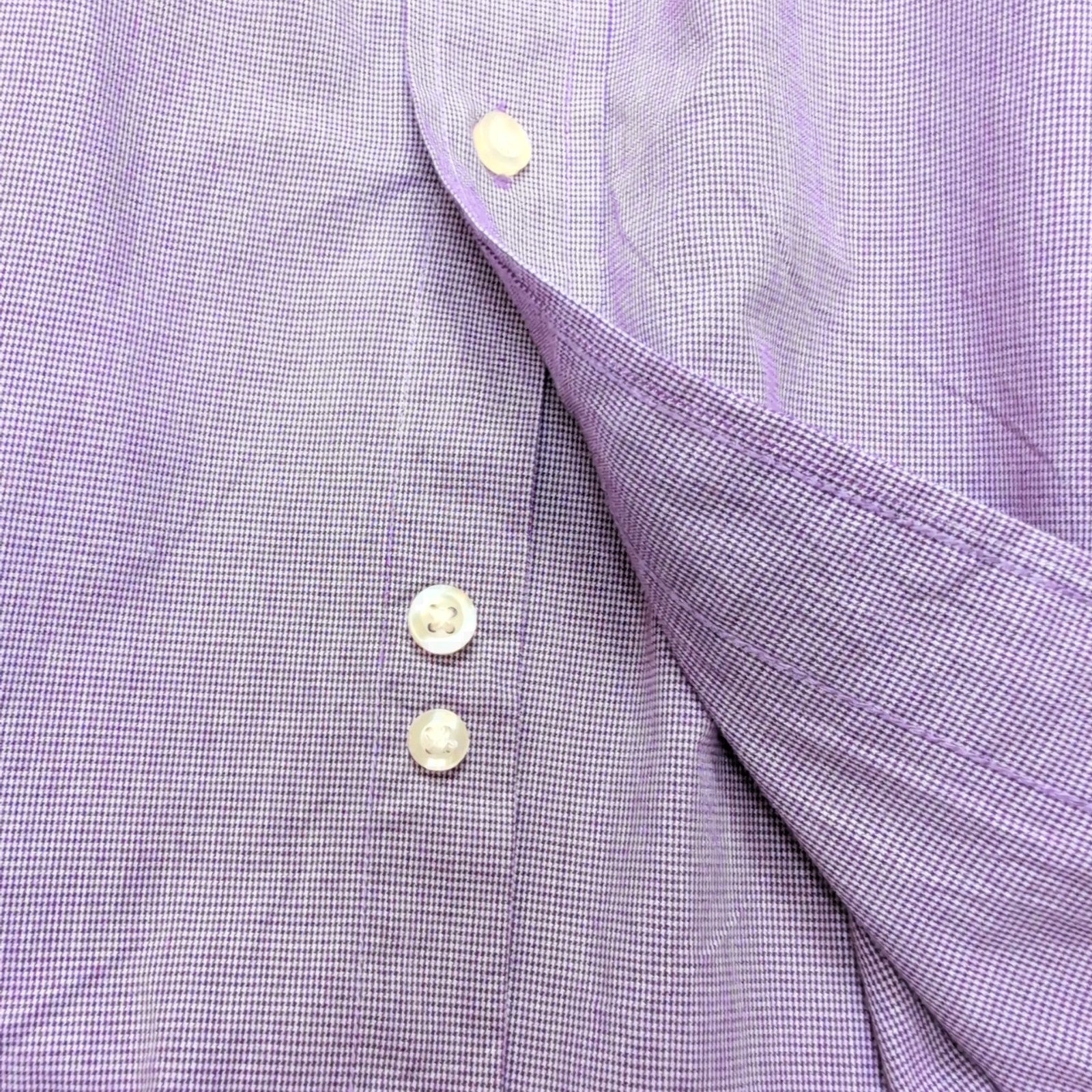 Chemise Chaps bordeaux micro carreaux manches longues 1 poche XL