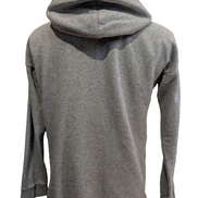 ➜ Sweat à Capuche Adidas Vintage - Logo Poitrine - Gris - Taille S