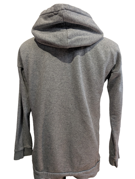 ➜ Sweat à Capuche Adidas Vintage - Logo Poitrine - Gris - Taille S
