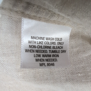 Chemise Tasso Elba XL Beige 100% Lin Manches Longues Poche