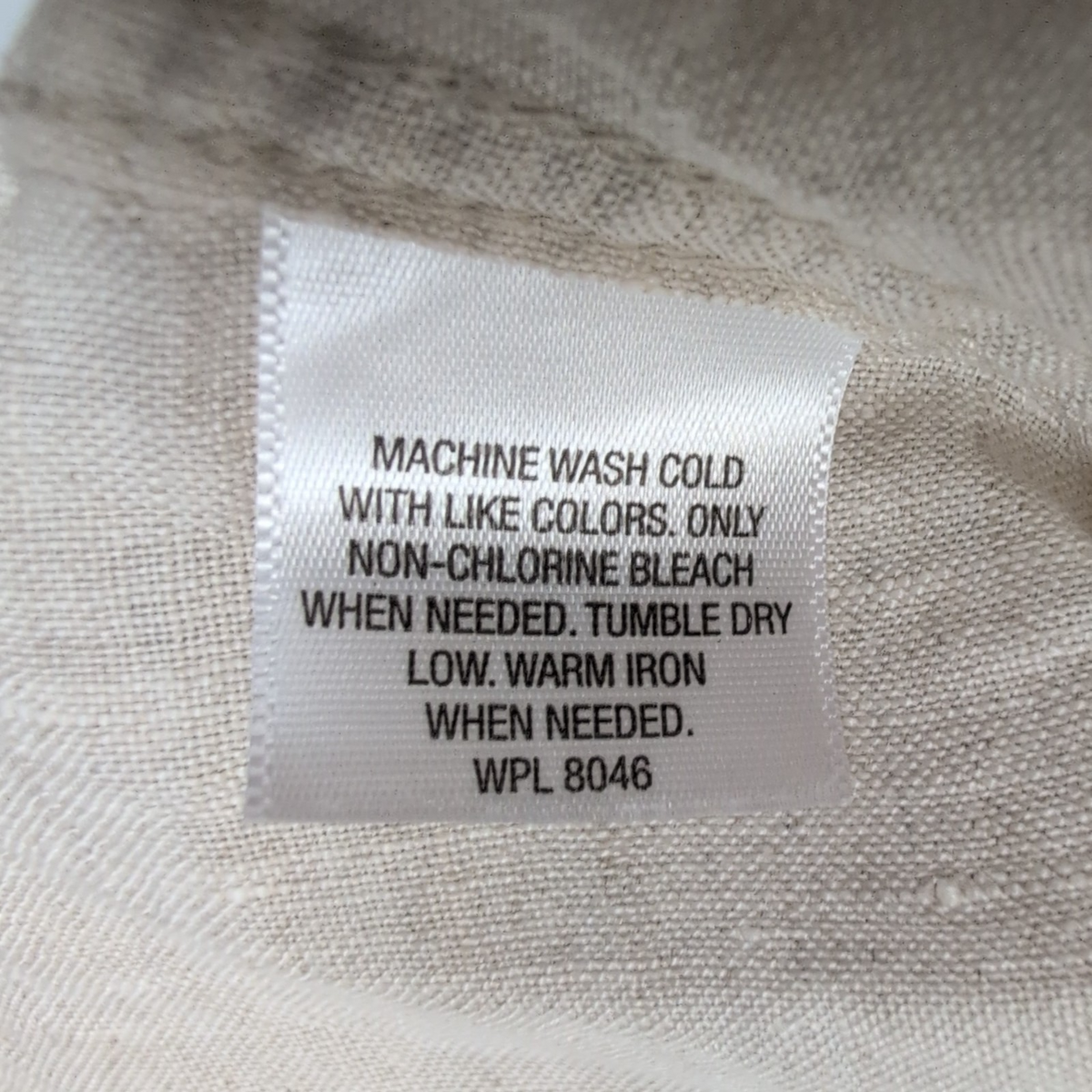 Chemise Tasso Elba XL Beige 100% Lin Manches Longues Poche