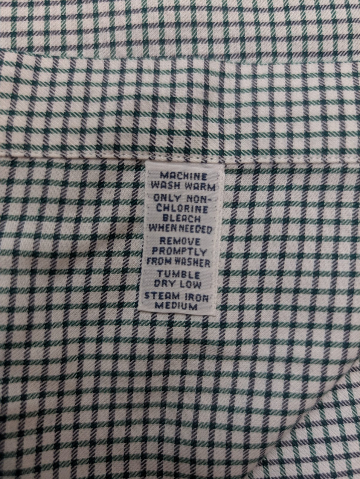 Chemise Ralph Lauren vert petits carreaux manches longues taille XL #2813