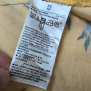 Robe D'Été  XS Jaune Fleurie Fines Bretelles Viscose