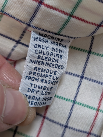 Chemise RALPH LAUREN - Flanelle Fine - Carreaux Multicolores Manches Longues L