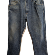 Jean Wrangler Homme Vintage Bleu W36 L30 Denim Épais Robuste Travail Pantalon