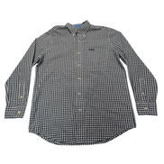 Chemise CHAPS bleu marine à carreaux taille M #179e