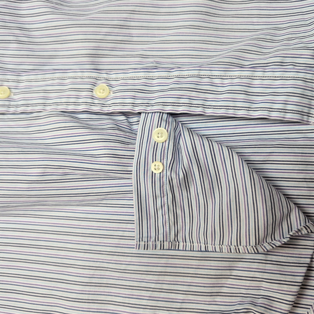 Chemise Nautica L  Rayures Bleu Coton Mercerisé Logo bleu ciel Manches longues