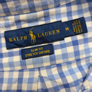 Chemise Ralph Lauren Slim Fit Stretch Manches Longues Oxford Bleu M