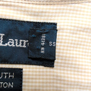 Chemise Ralph Lauren Yarmouth L XL Crème Carreaux Button Down Shirt