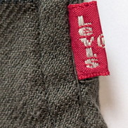 Chemise LEVI'S Commuter Flanelle Kaki & Noir Manches Longues - Taille XXL