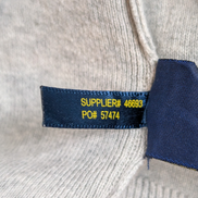 Pull POLO RALPH LAUREN Homme XXL (TTG) Gris Col V Logo Marine Cotton