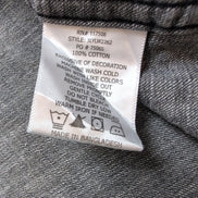 Chemise en jean Levi's noir gris foncé style western patiné Taille L
