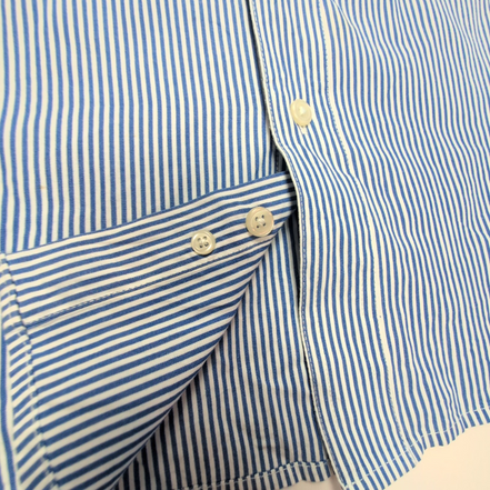Chemise CHAPS à rayures bleues taille L #111e