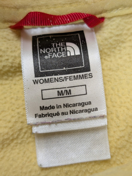 Pull Polaire Femme The North Face TKA 100 Jaune Col Zippé - Taille M