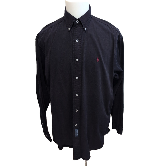 Chemise Ralph Lauren Blair XXL Violet Vintage Manches Longues