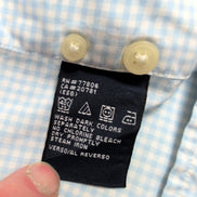 Chemise Tommy Hilfiger bleu ciel à carreaux manches courtes à poche taille L