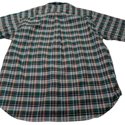 Chemise à manches courtes Dockers verte à carreaux taille XL #174msch