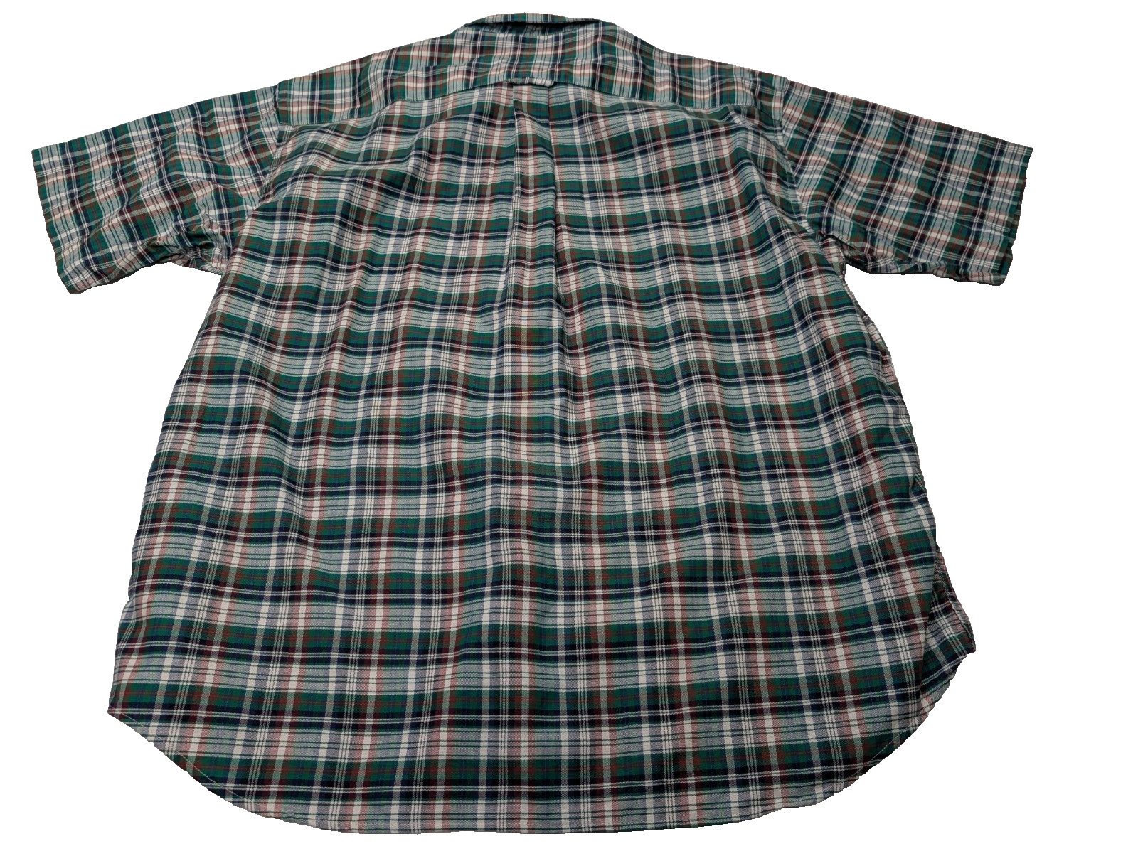 Chemise à manches courtes Dockers verte à carreaux taille XL #174msch