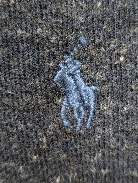 Pull Polo Ralph Lauren Marine Moucheté - Style Sweat-Shirt - Taille M - NEUF