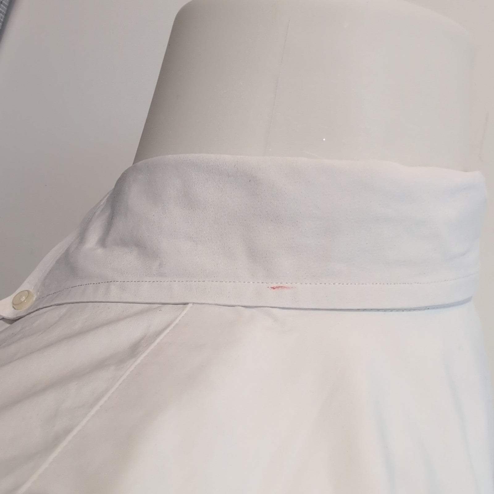 Chemise Ralph Lauren L Blanc Uni Logo Bleu Manches Courtes