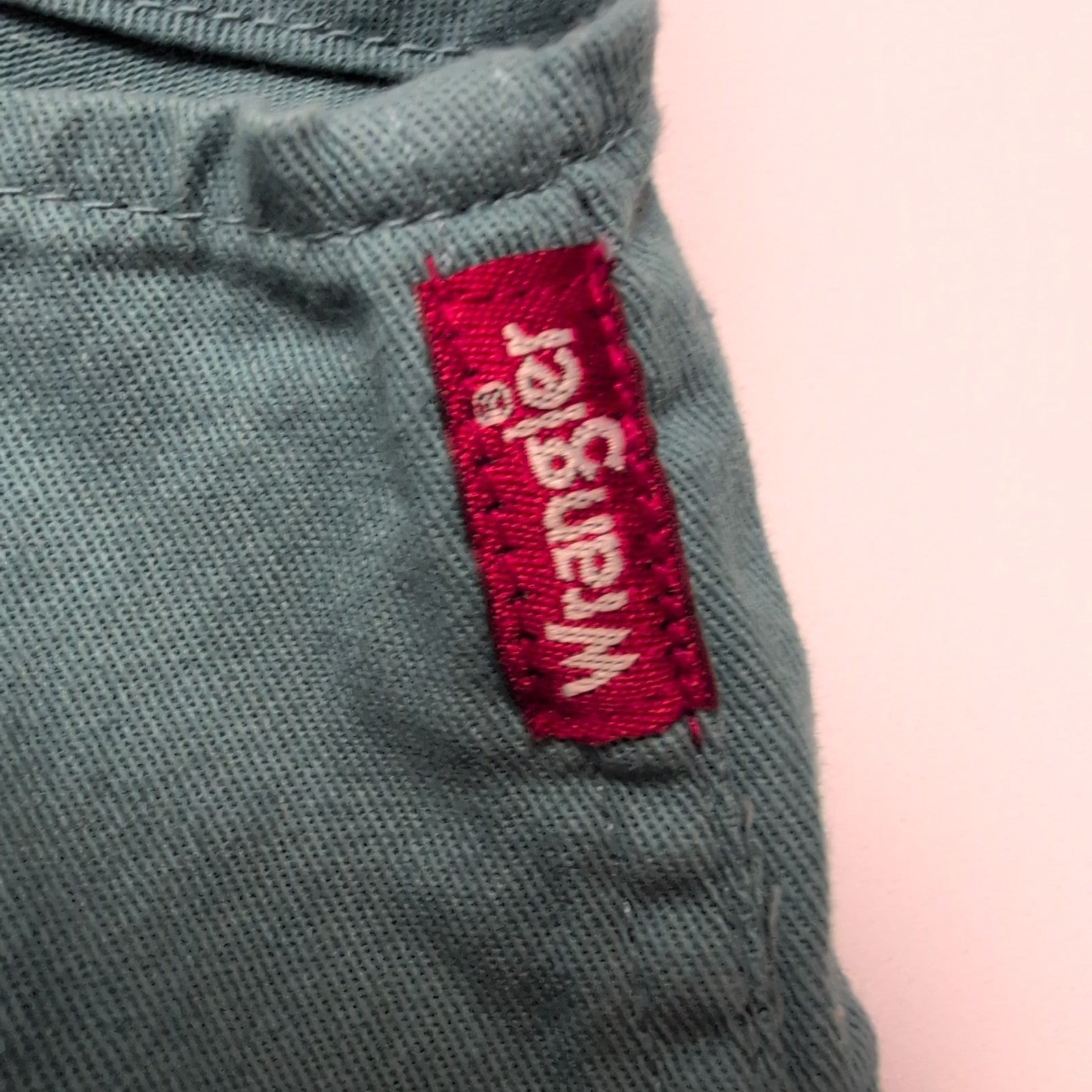 Chemise Wrangler Manches Courtes Verte à Poches Stretch Taille L