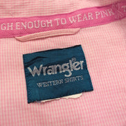 Chemise Wrangler Tough Enough To Wear Pink à Micro-Carreaux - Taille L/XL