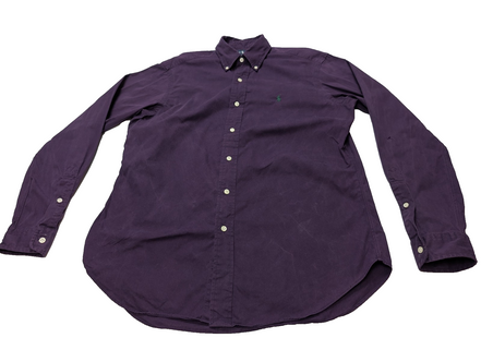 Chemise Ralph Lauren violet logo vert taille M #2053