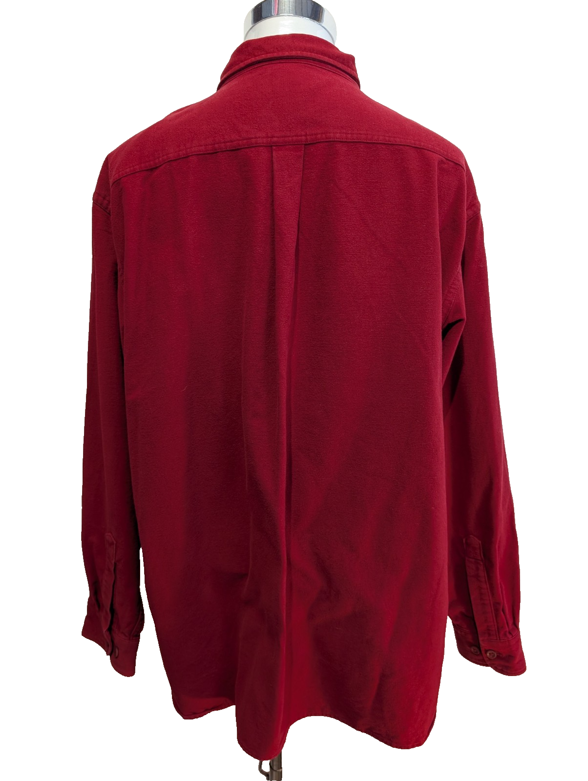 CHEMISE L.L. BEAN FLANELLE ROUGE XXL VINTAGE Chamoisette Workwear