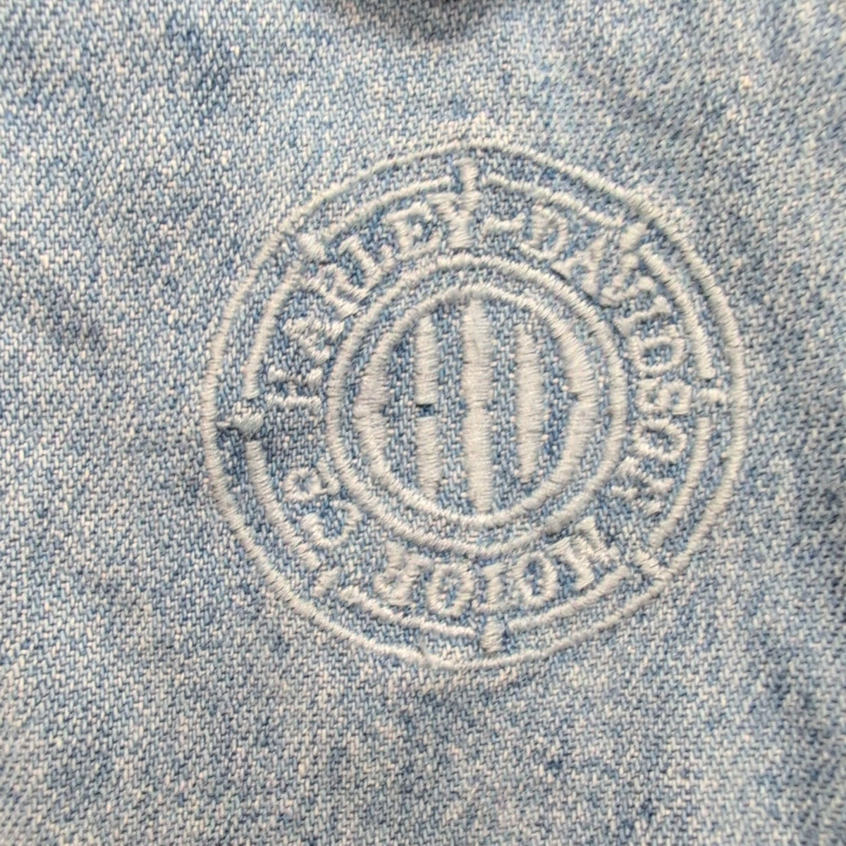 Chemise Harley Davidson XL Jean Made in Hong Kong Western Coton Logo Brodé