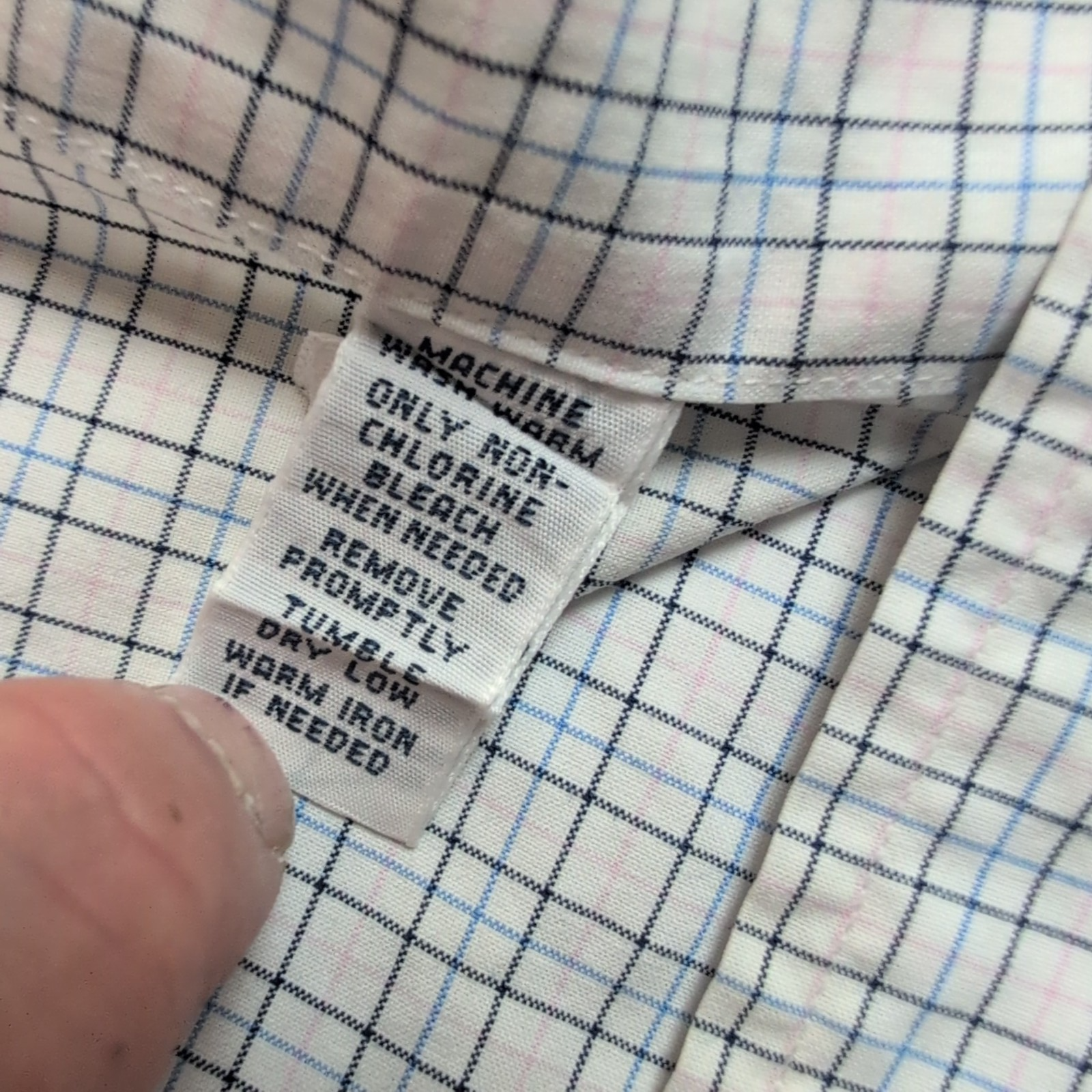 Chemise Ralph Lauren Classic Fit L Carreaux Blanc Bleu Coton