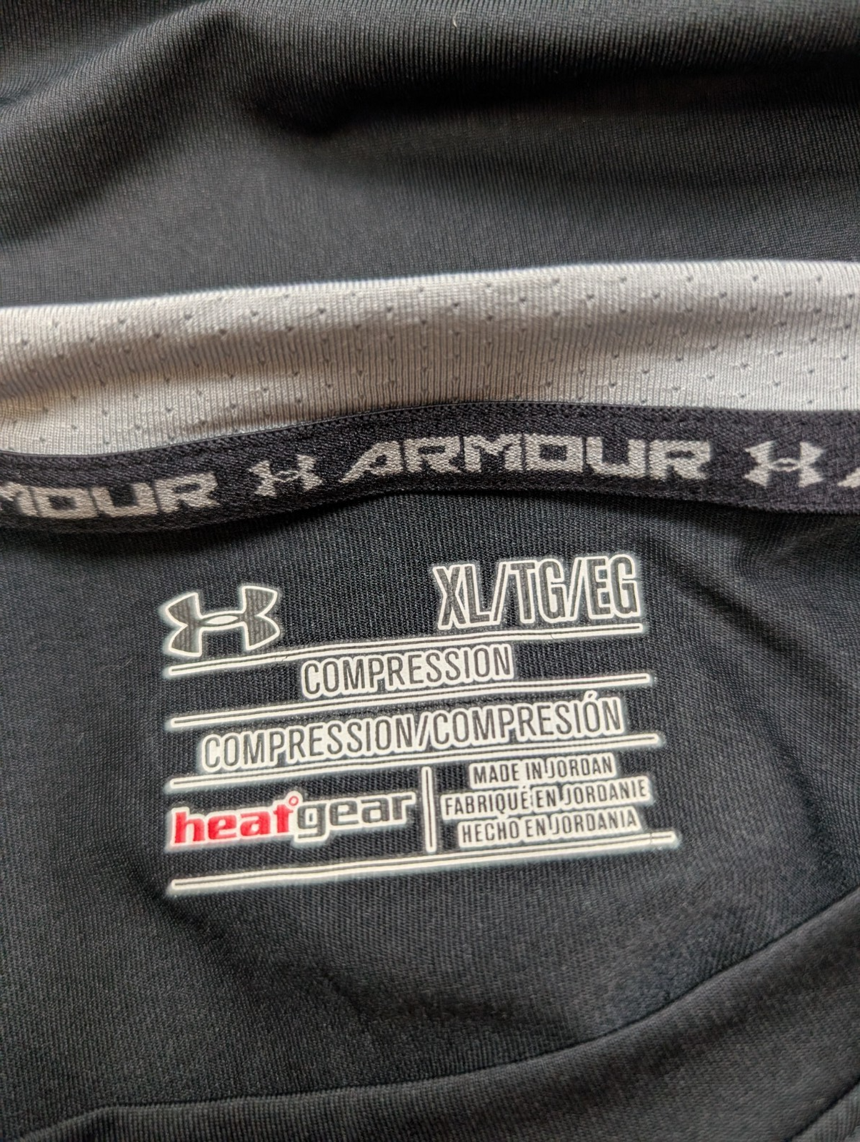 T-shirt de Sport Under Armour HeatGear Noir Femme Taille XL
