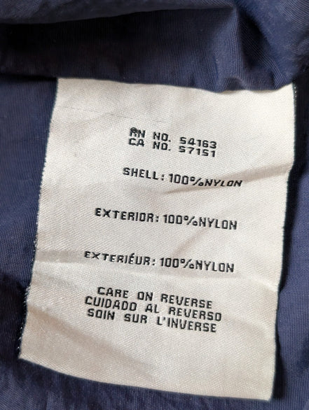 Blouson Levis Homme L Coupe-Vent Nylon Capuche Jaune Bleu Marine Veste Fine Neuf