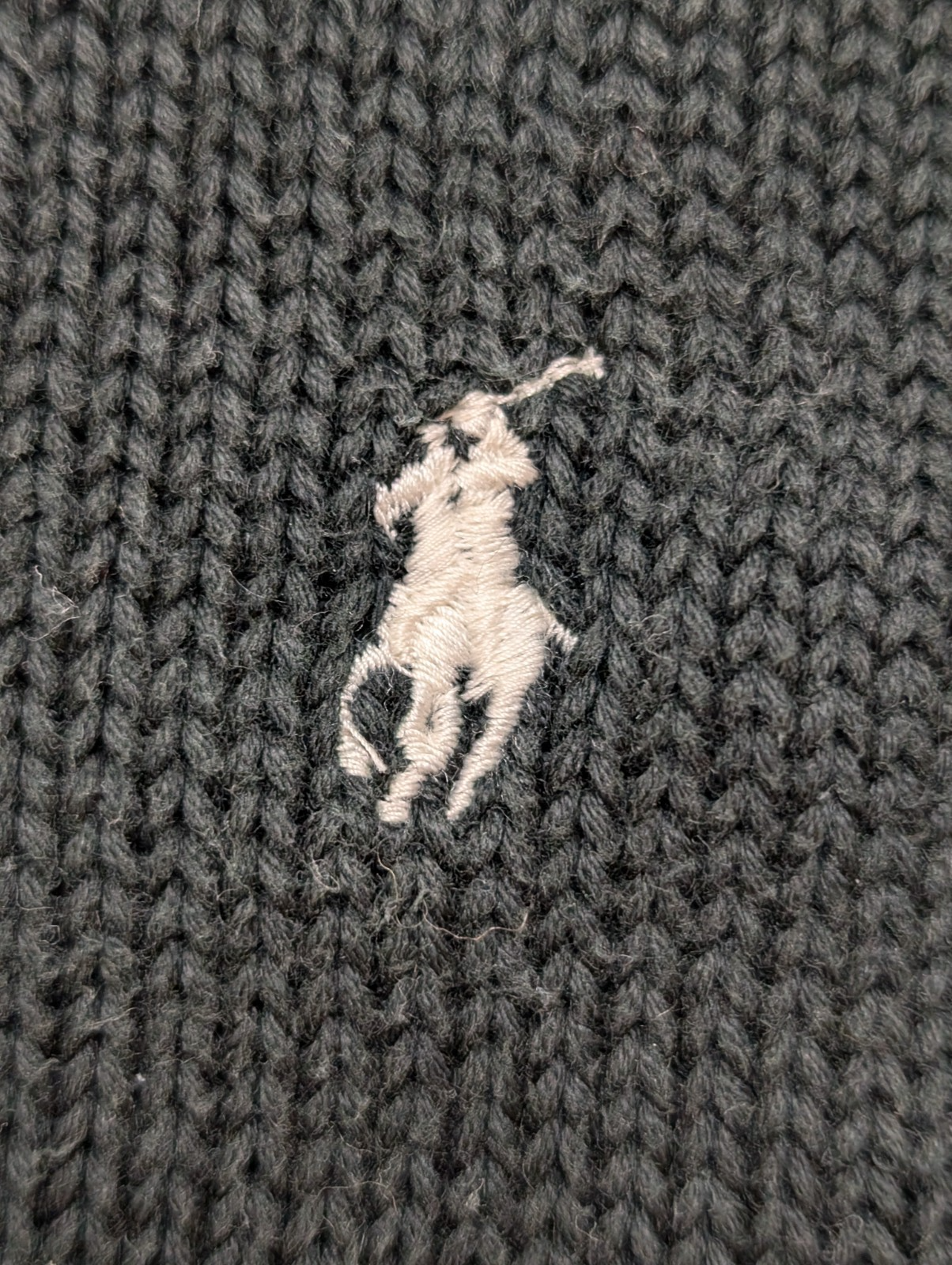 Pull Col Roulé Polo Ralph Lauren Blanc Crème Logo Blanc - Taille L