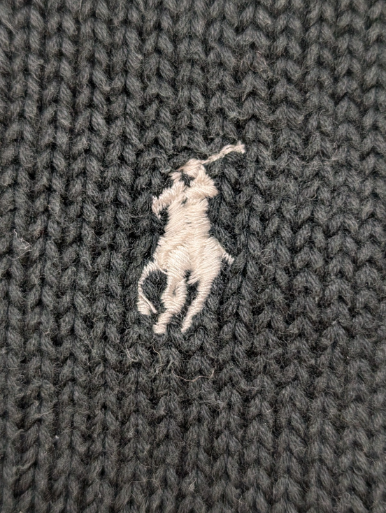 Pull Col Roulé Polo Ralph Lauren Blanc Crème Logo Blanc - Taille L