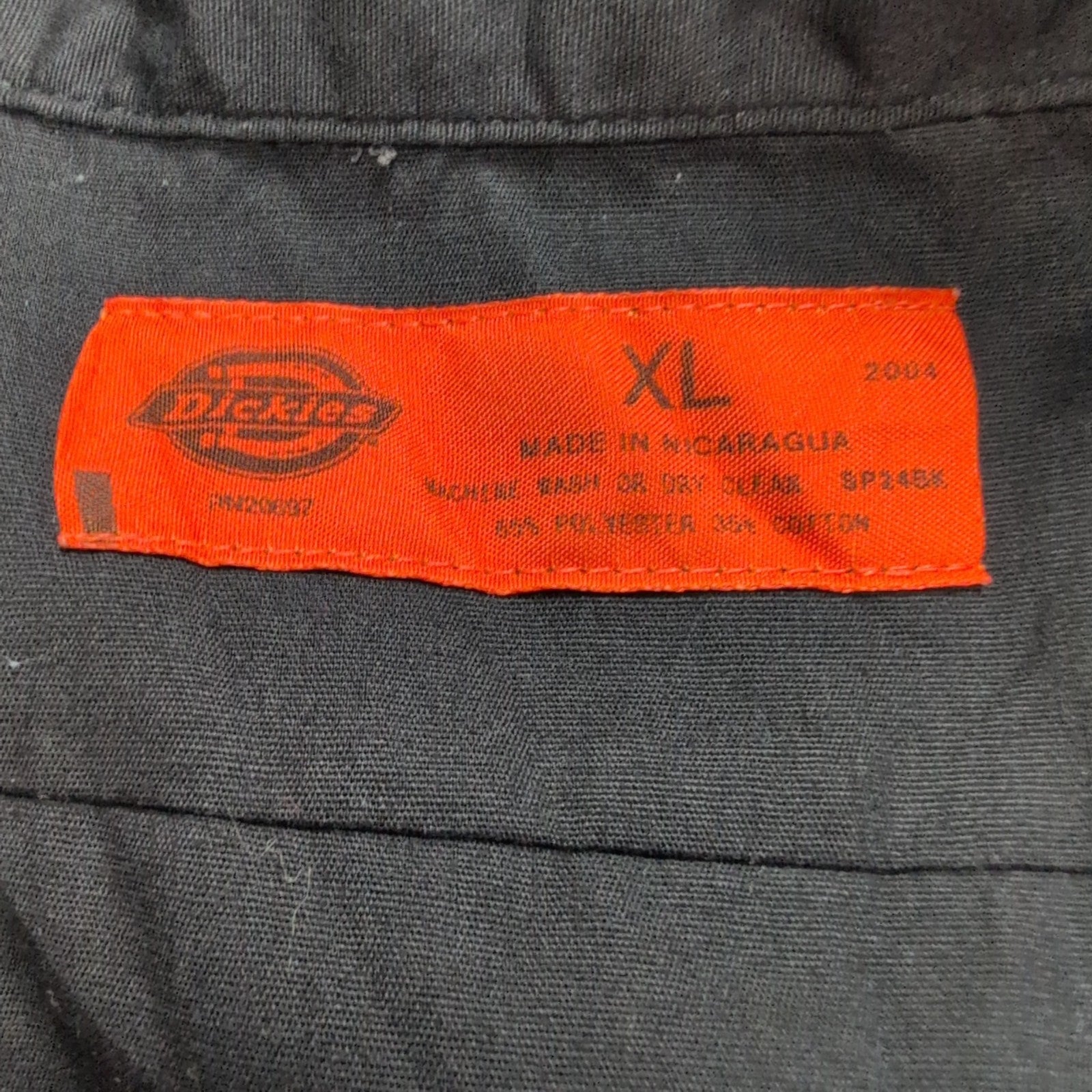 Chemise Dickies noire unie manches courtes taille XL  2 poches homme