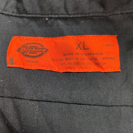 Chemise Dickies noire unie manches courtes taille XL  2 poches homme