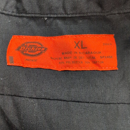 Chemise Dickies noire unie manches courtes taille XL  2 poches homme