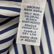 Chemise Ralph Lauren Custom Fit Taille XXL Bleu Marine Rayures Manches Longues